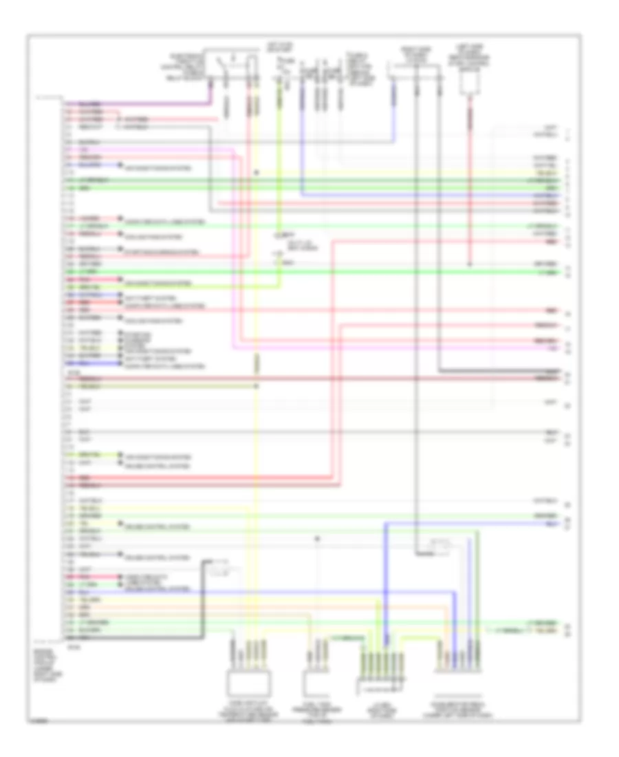 2.5L Turbo, Engine Performance Wiring Diagram (1 of 5) for Subaru Forester X Premium 2009