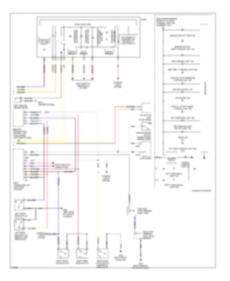 Instrument Cluster Wiring Diagram 2 of 2 for Subaru Forester X Premium 2009