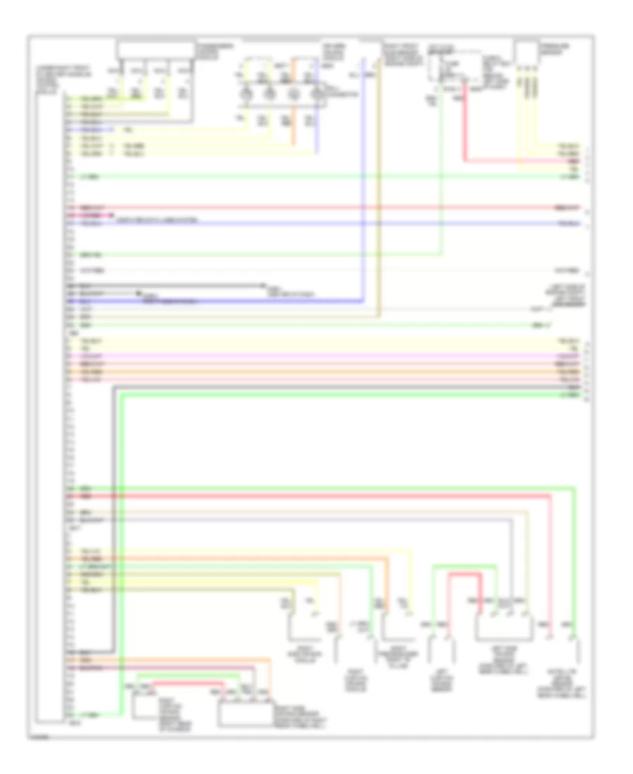 Supplemental Restraints Wiring Diagram 1 of 2 for Subaru Forester X Premium 2009