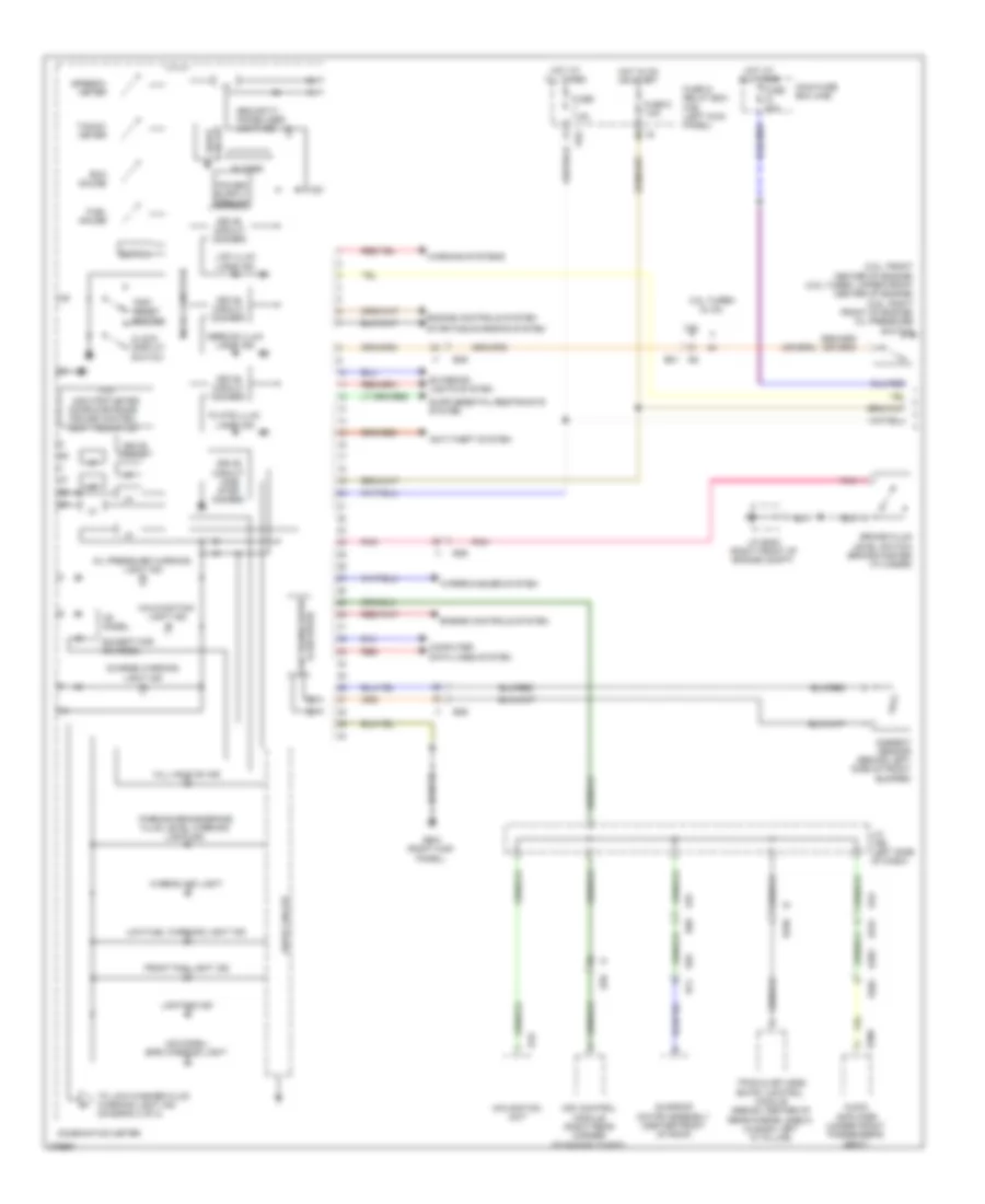 Instrument Cluster Wiring Diagram 1 of 2 for Subaru Legacy Premium 2012