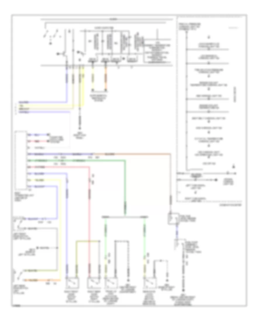 Instrument Cluster Wiring Diagram 2 of 2 for Subaru Legacy Premium 2012