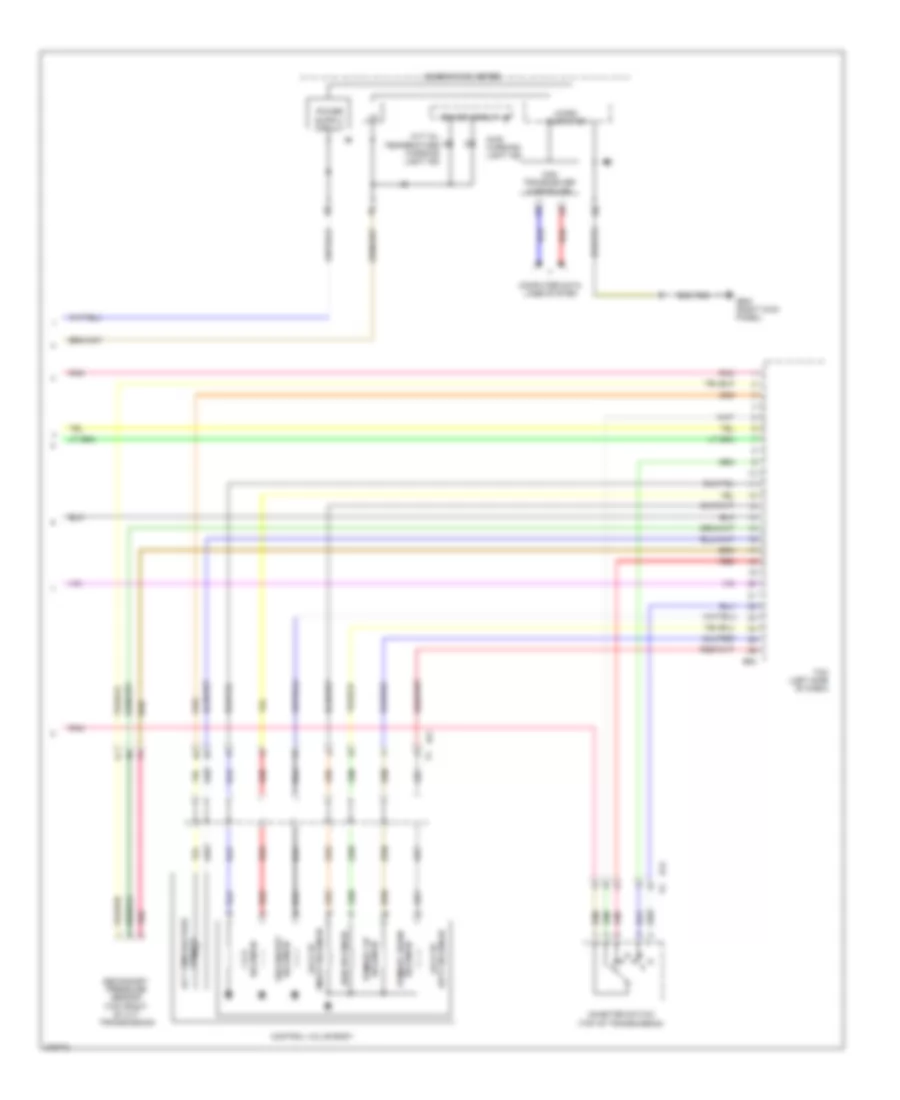 CVT Wiring Diagram 2 of 2 for Subaru Legacy R 2012