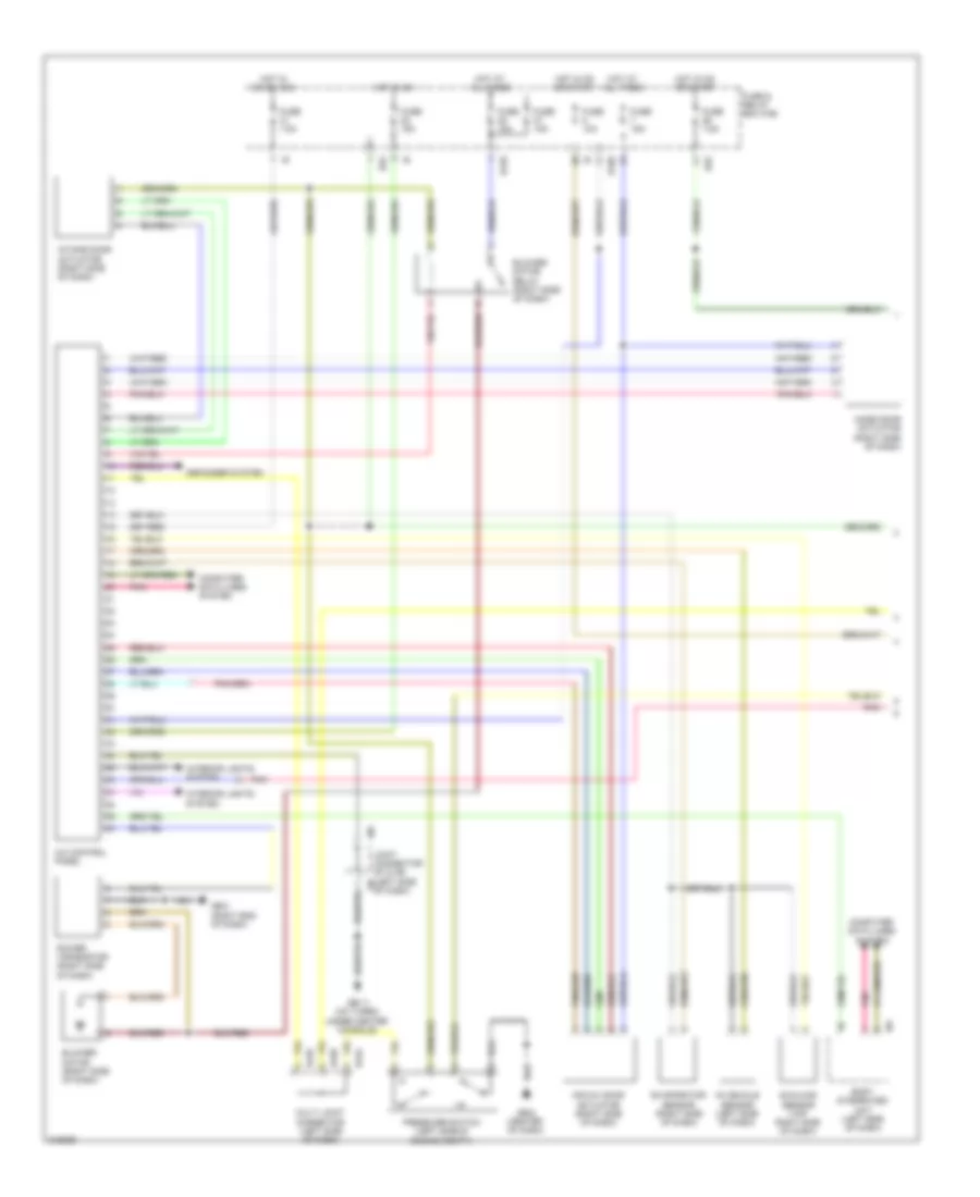 Automatic AC Wiring Diagram (1 of 2) for Subaru Impreza 2.5i 2009