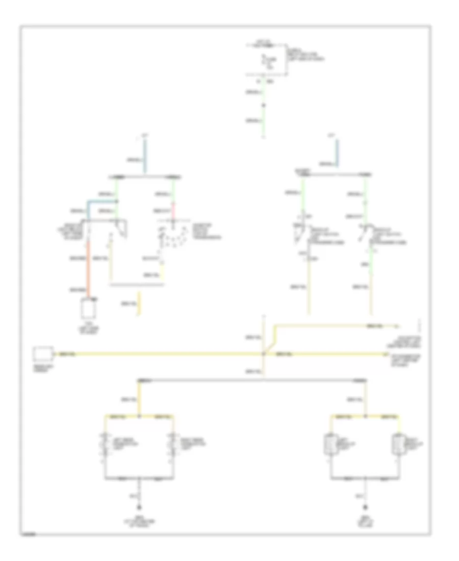 Back up Lamps Wiring Diagram for Subaru Legacy GT Limited 2006