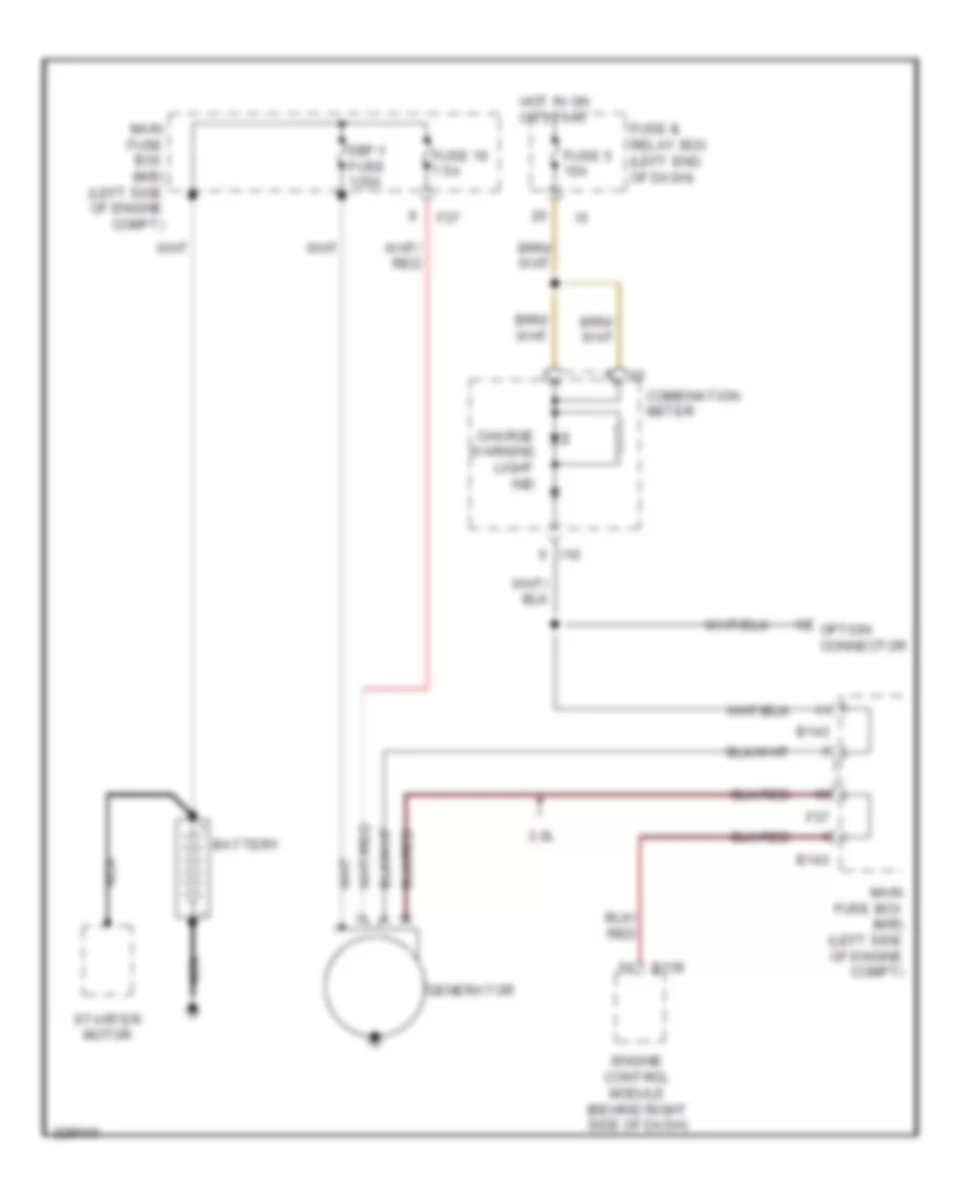 Charging Wiring Diagram for Subaru Legacy GT Limited 2006