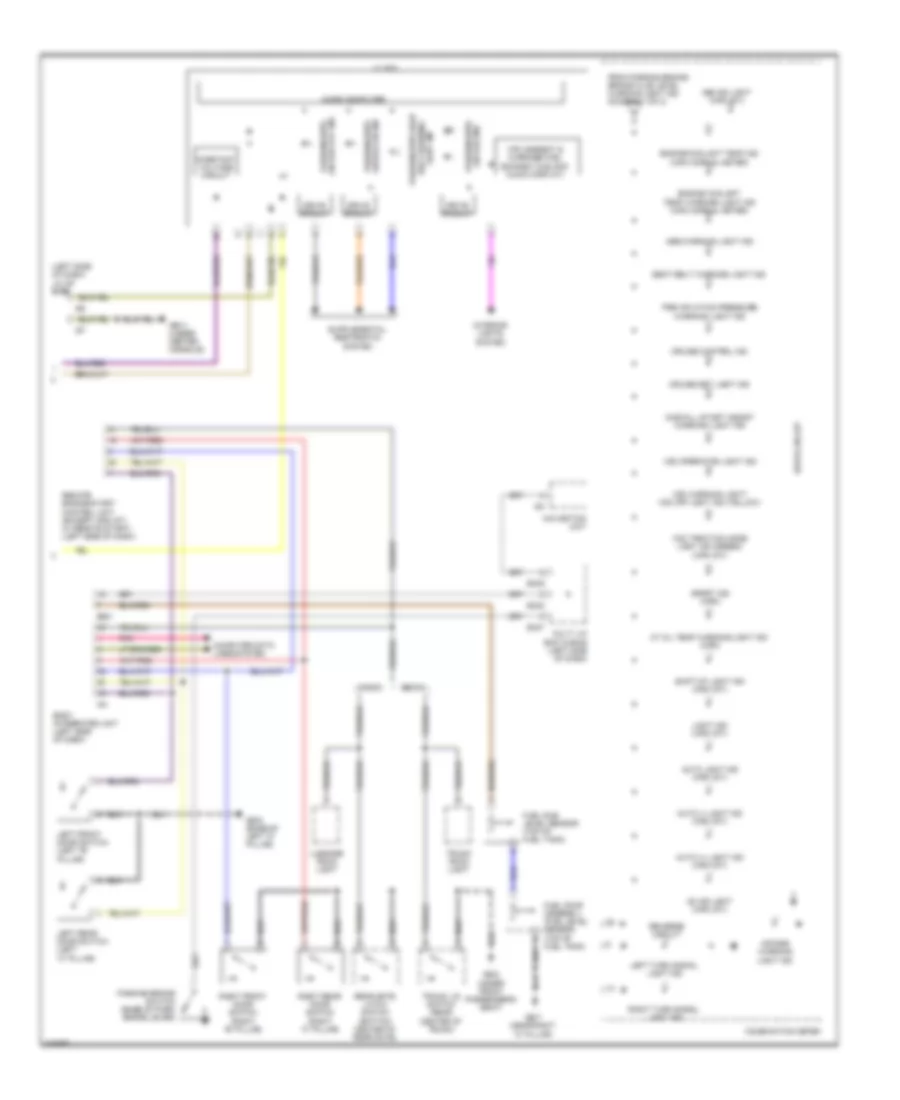 Instrument Cluster Wiring Diagram (2 of 2) for Subaru Impreza WRX 2009