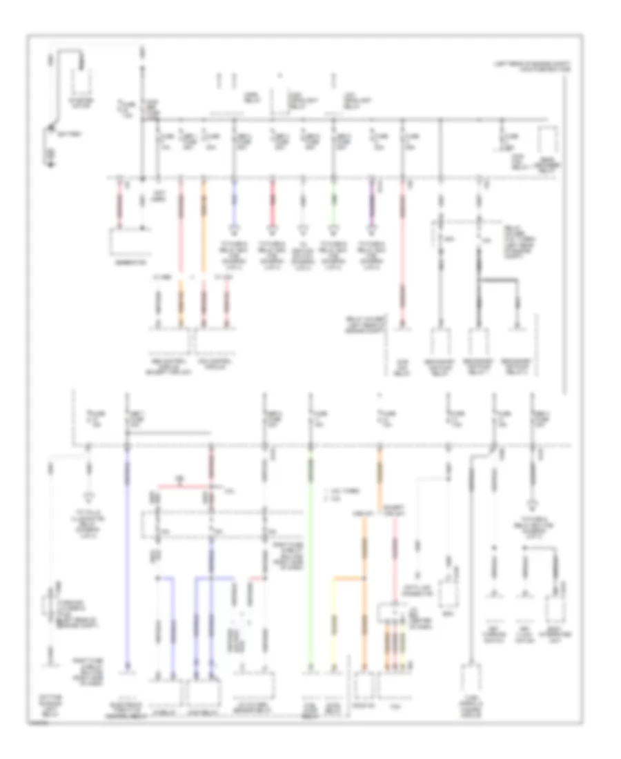 Power Distribution Wiring Diagram 1 of 4 for Subaru Impreza WRX 2009