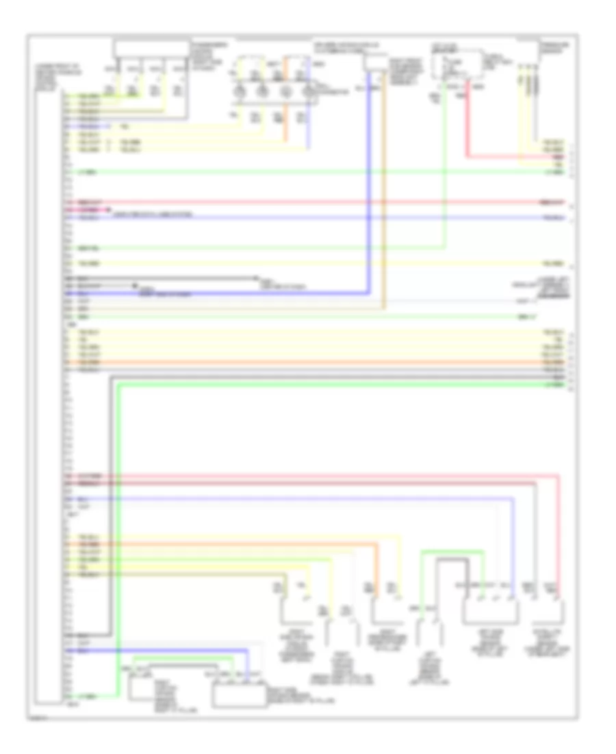 Supplemental Restraints Wiring Diagram 1 of 2 for Subaru Impreza WRX 2009