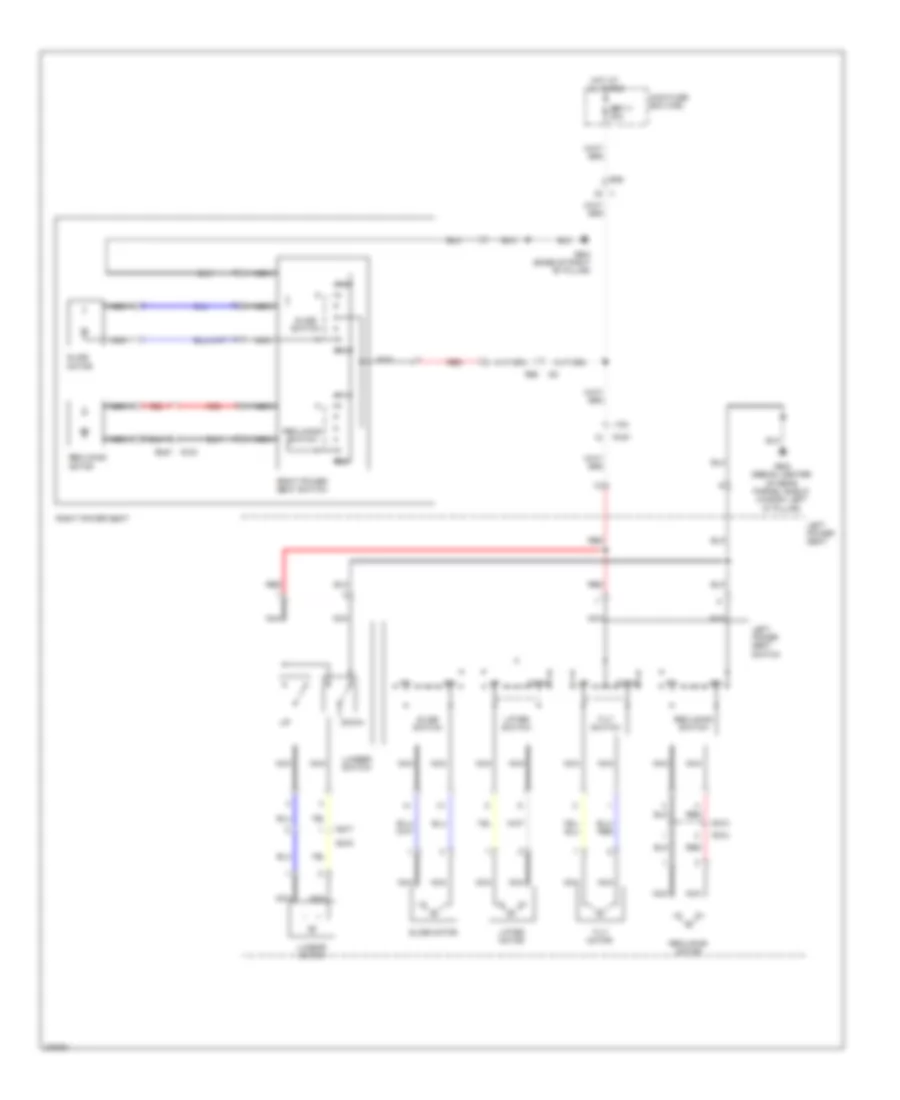 Электросхема привода сидений для Subaru Outback 2012