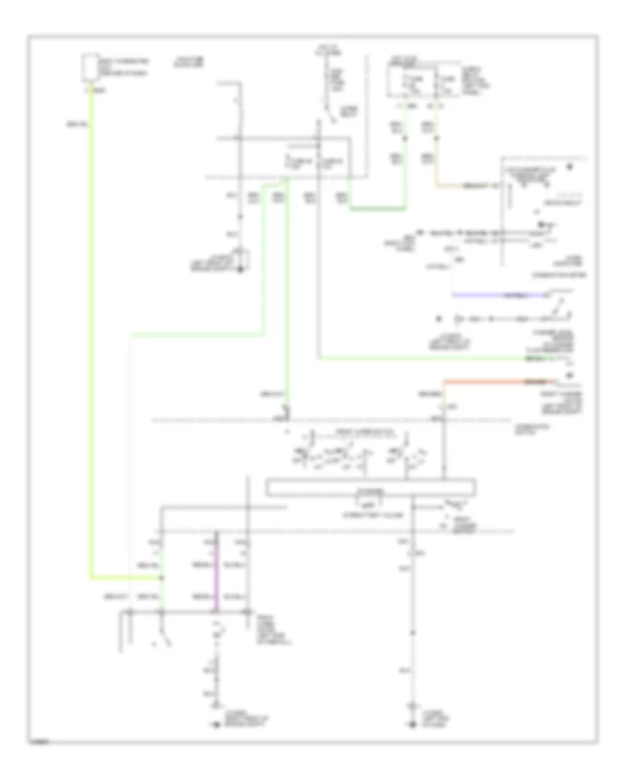 Front Wiper Washer Wiring Diagram for Subaru Outback 2012