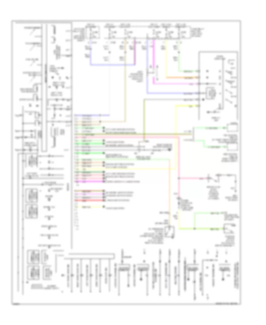 Instrument Cluster Wiring Diagram for Subaru Legacy GT spec.B 2006