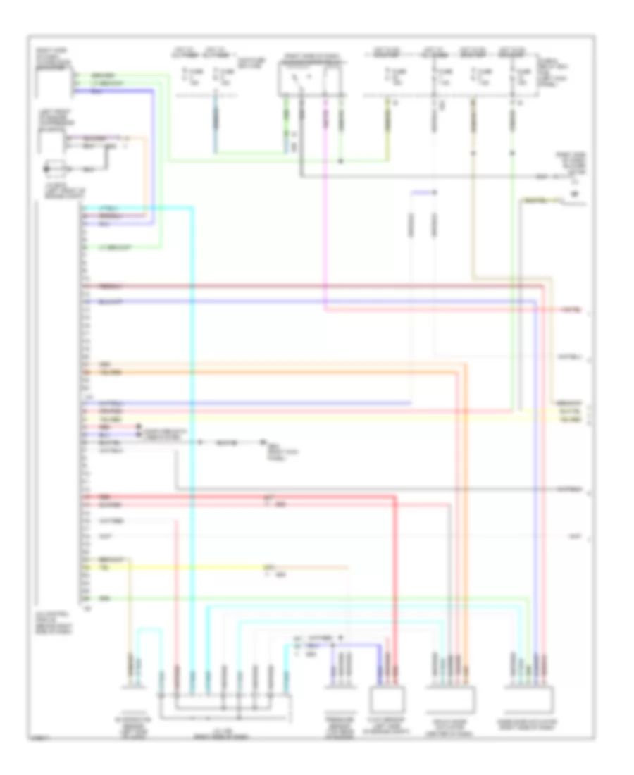 2.5L, Manual AC Wiring Diagram (1 of 3) for Subaru Outback Limited 2012