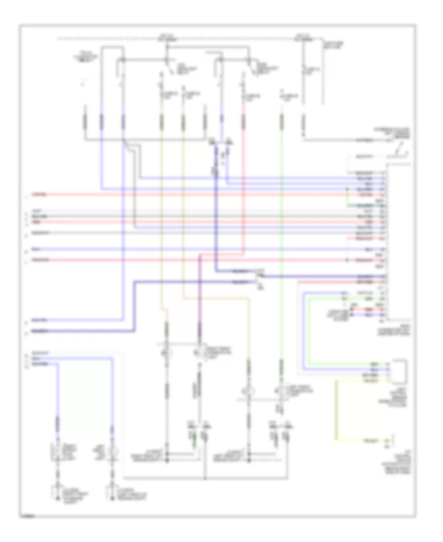 Headlights Wiring Diagram 2 of 2 for Subaru Outback Limited 2012