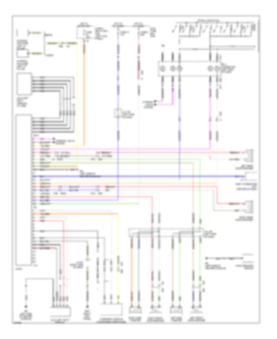 Standard Radio Wiring Diagram, Except Base for Subaru Outback Limited 2012