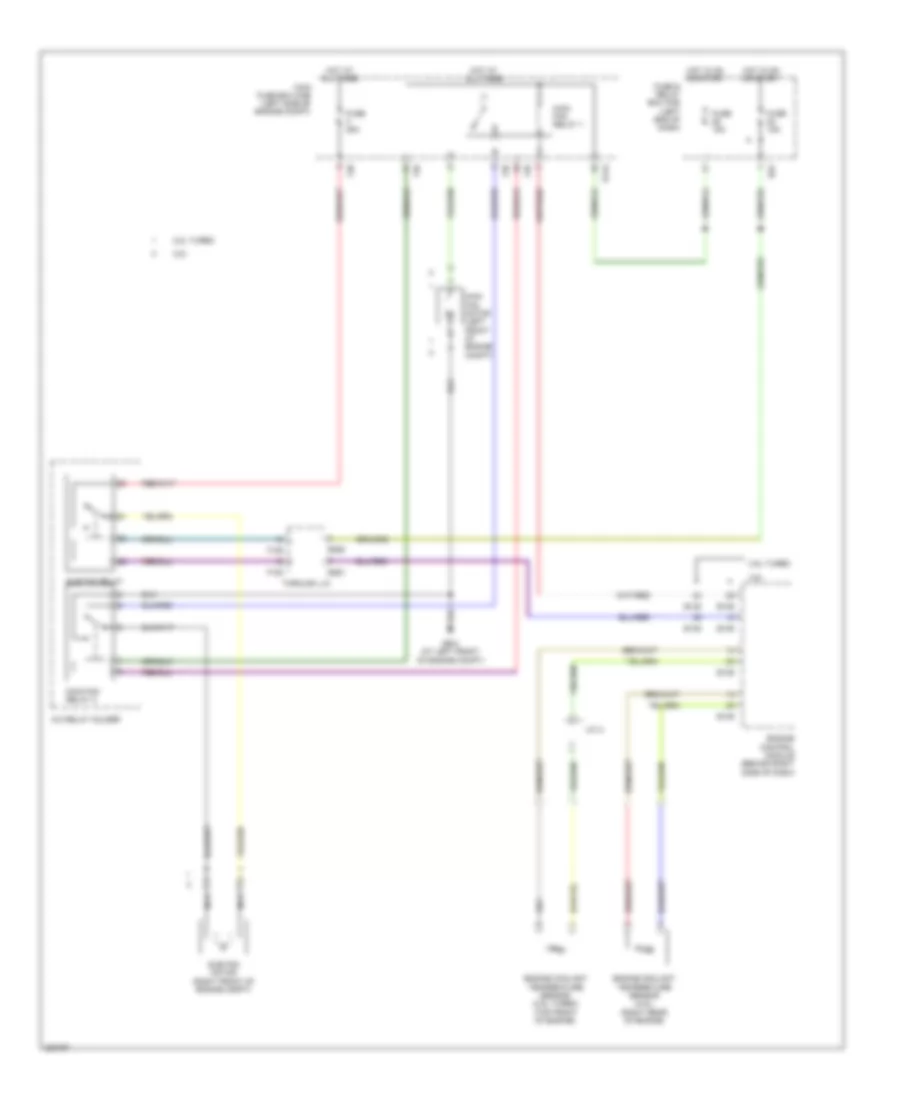 Cooling Fan Wiring Diagram for Subaru Legacy i 2006