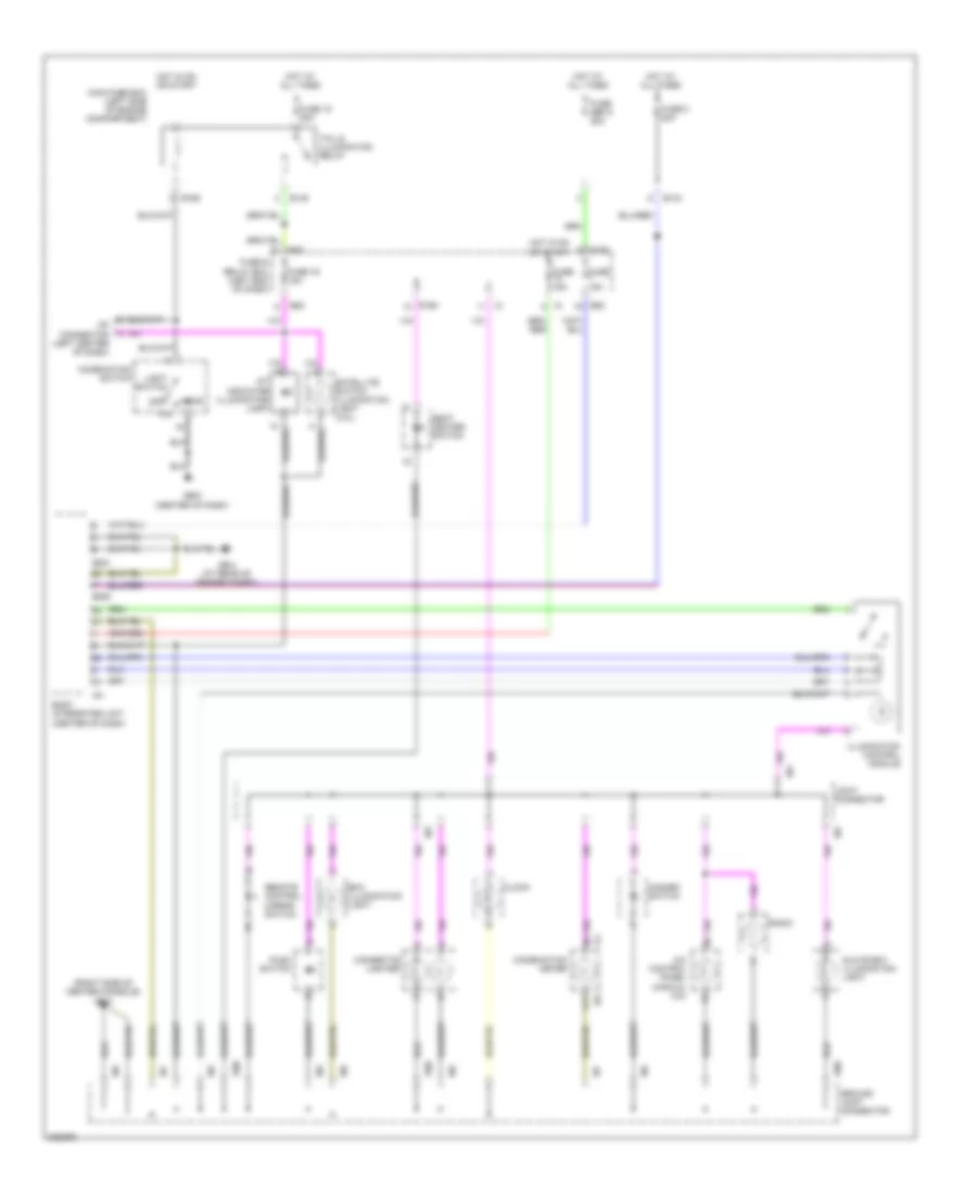 Instrument Illumination Wiring Diagram for Subaru Legacy i 2006