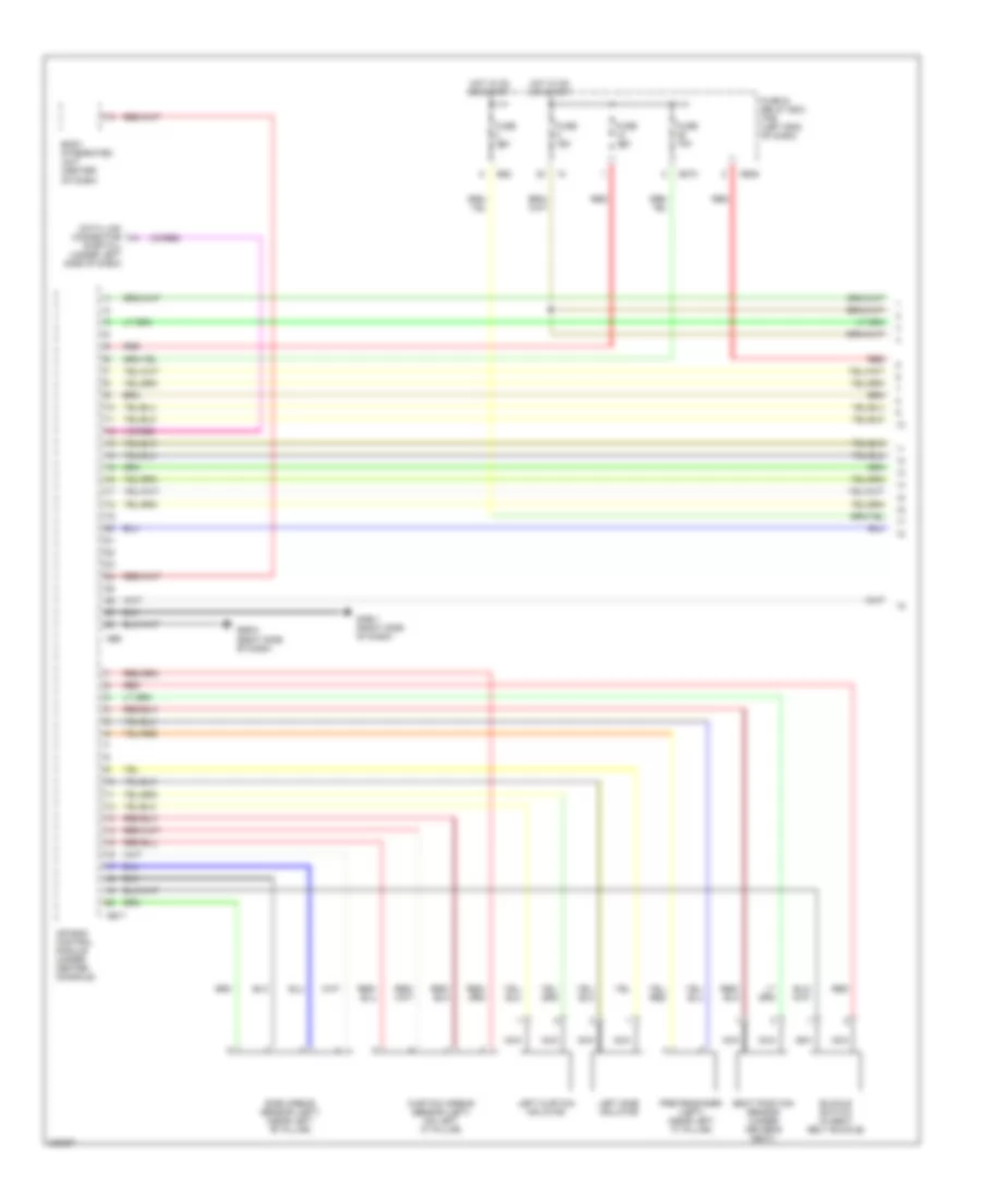 Supplemental Restraints Wiring Diagram 1 of 2 for Subaru Legacy i 2006