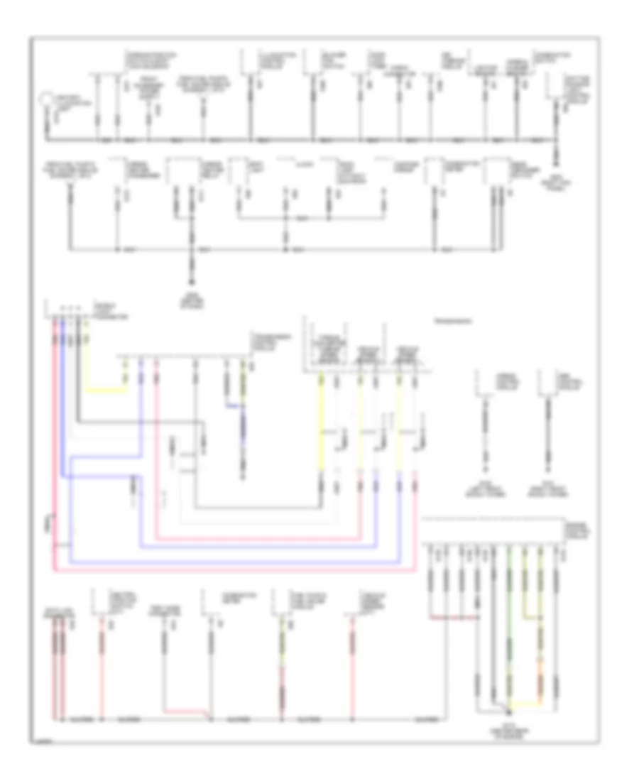 Ground Distribution Wiring Diagram (2 of 2) for Subaru Forester L 2001