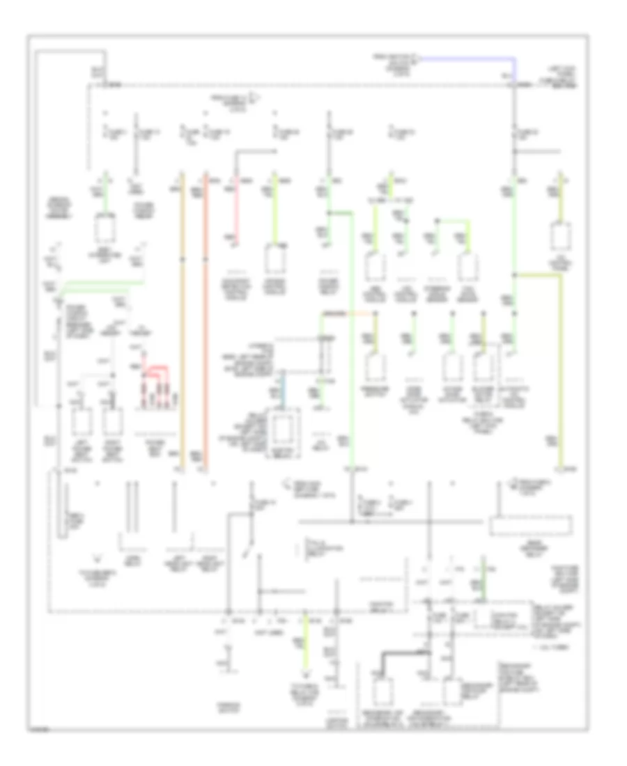 Power Distribution Wiring Diagram 3 of 5 for Subaru Legacy GT spec B 2009