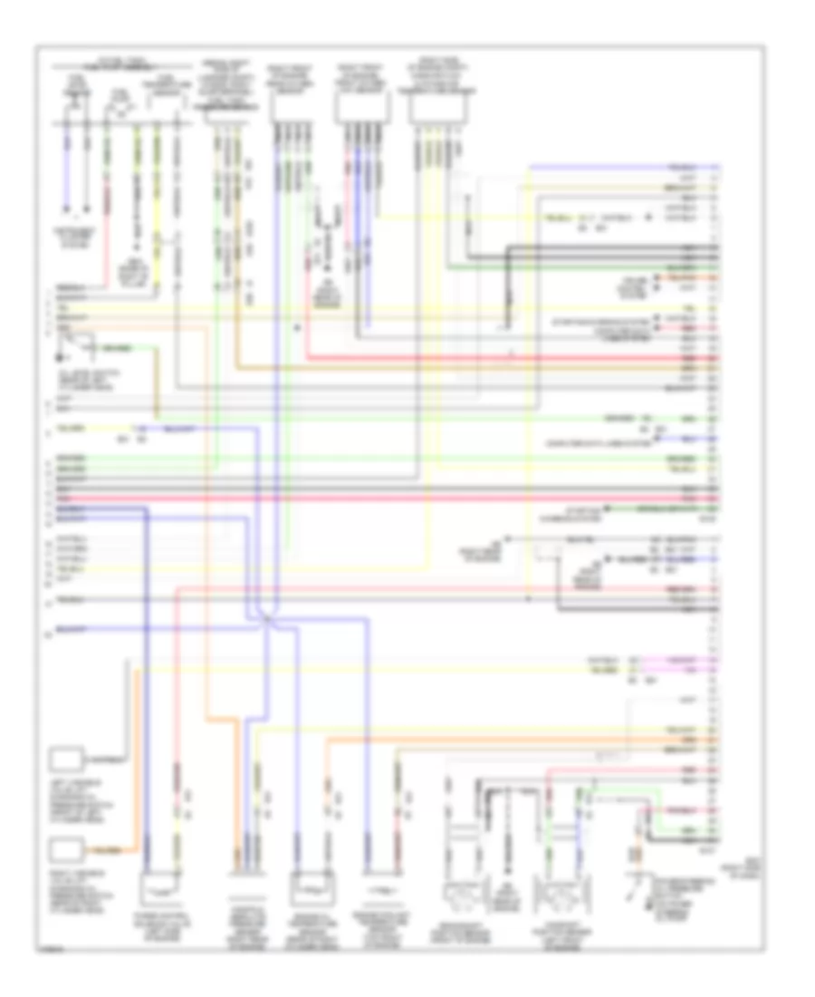 2.5L, Engine Performance Wiring Diagram (4 of 4) for Subaru Outback R 2012