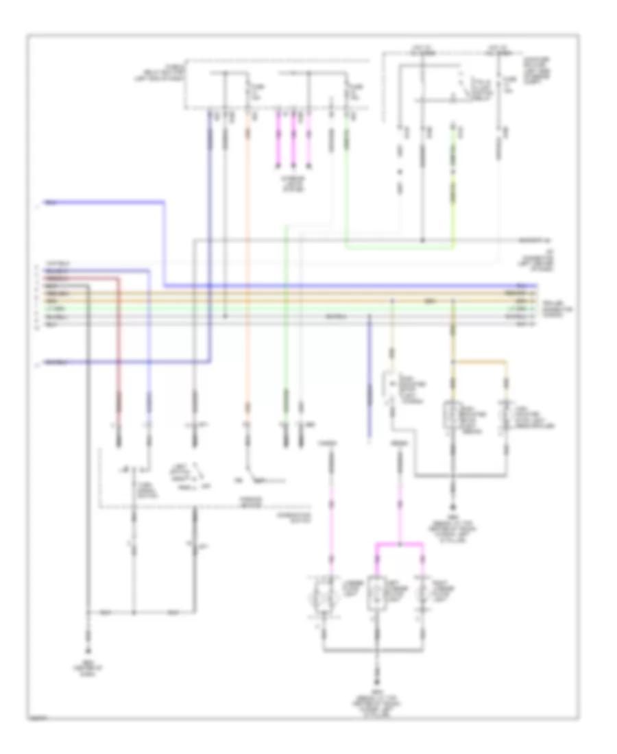 Exterior Lamps Wiring Diagram (2 of 2) for Subaru Outback i 2006