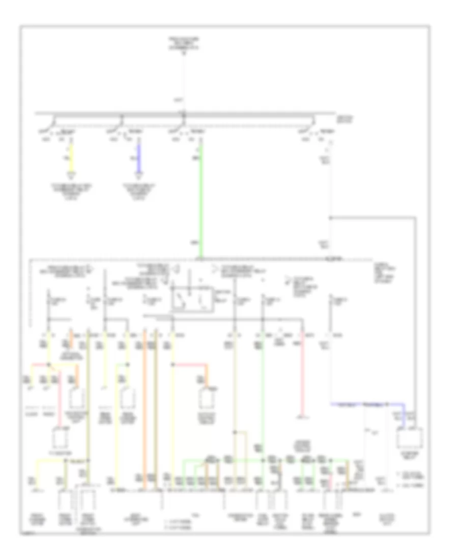 Power Distribution Wiring Diagram 2 of 5 for Subaru Outback i 2006