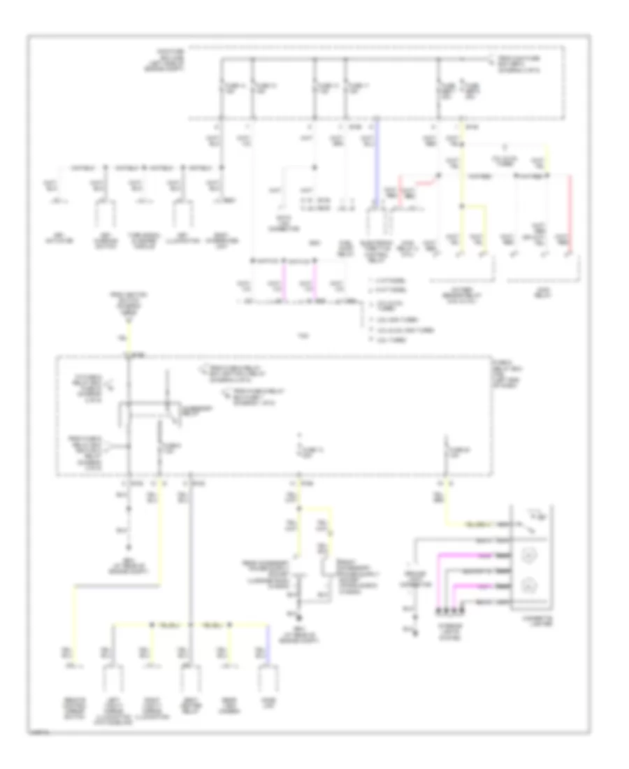 Power Distribution Wiring Diagram 4 of 5 for Subaru Outback i 2006
