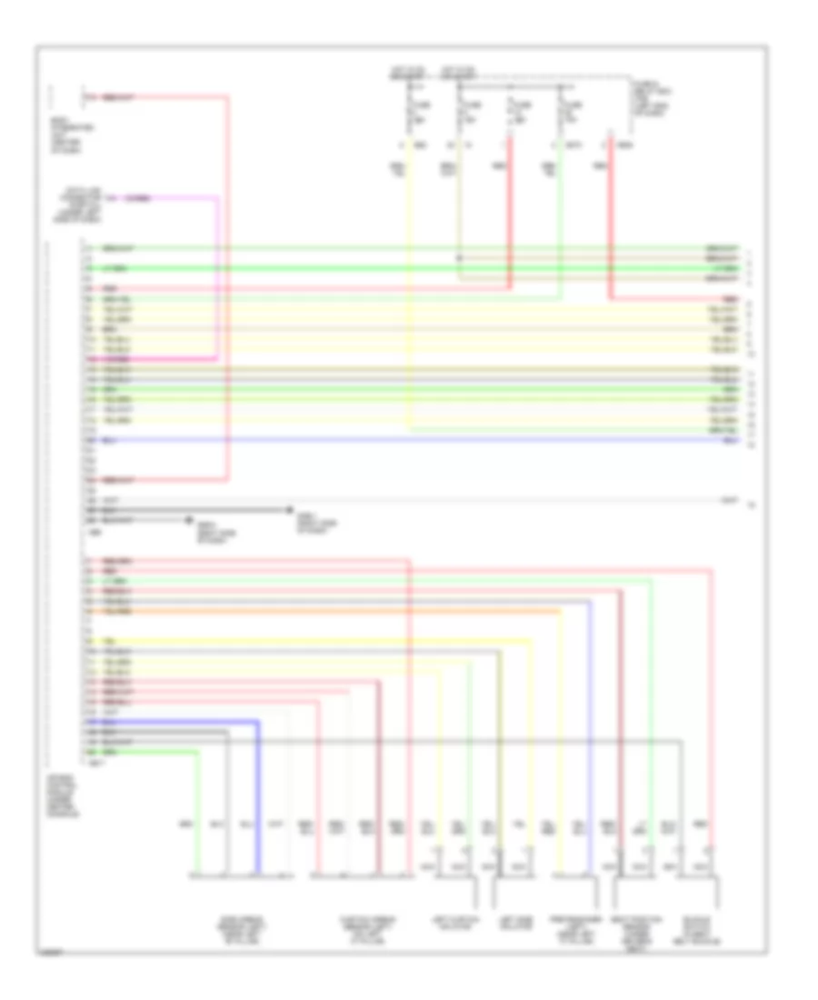 Supplemental Restraints Wiring Diagram 1 of 2 for Subaru Outback i 2006