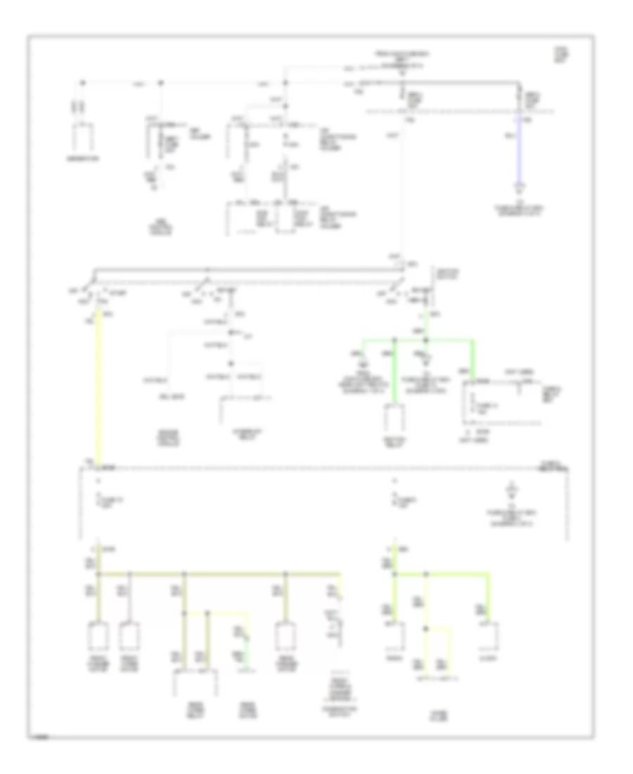 Power Distribution Wiring Diagram 2 of 4 for Subaru Forester S 2001