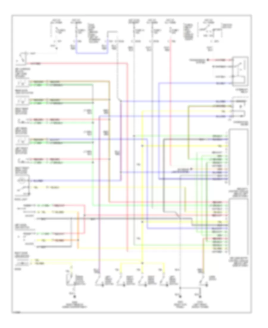 Power Door Lock Wiring Diagram for Subaru Forester S 2001