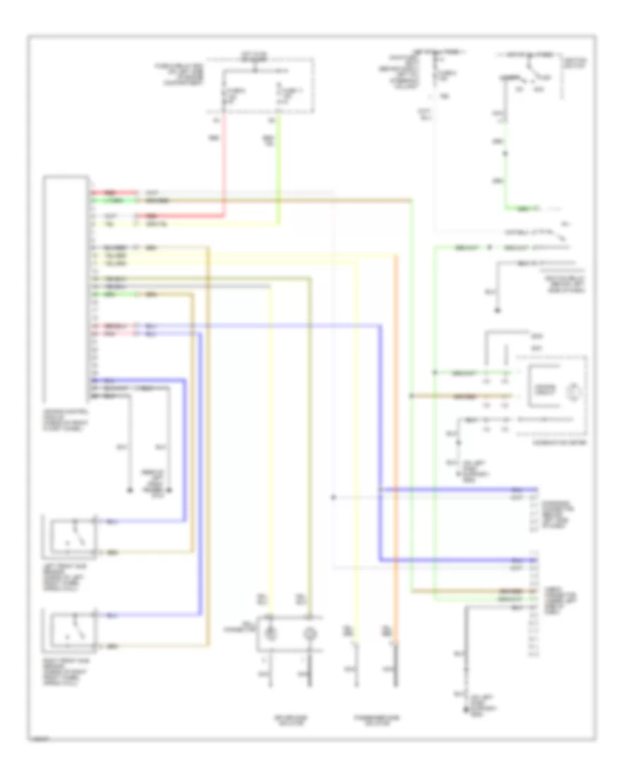 Supplemental Restraint Wiring Diagram without Side Airbag for Subaru Forester S 2001