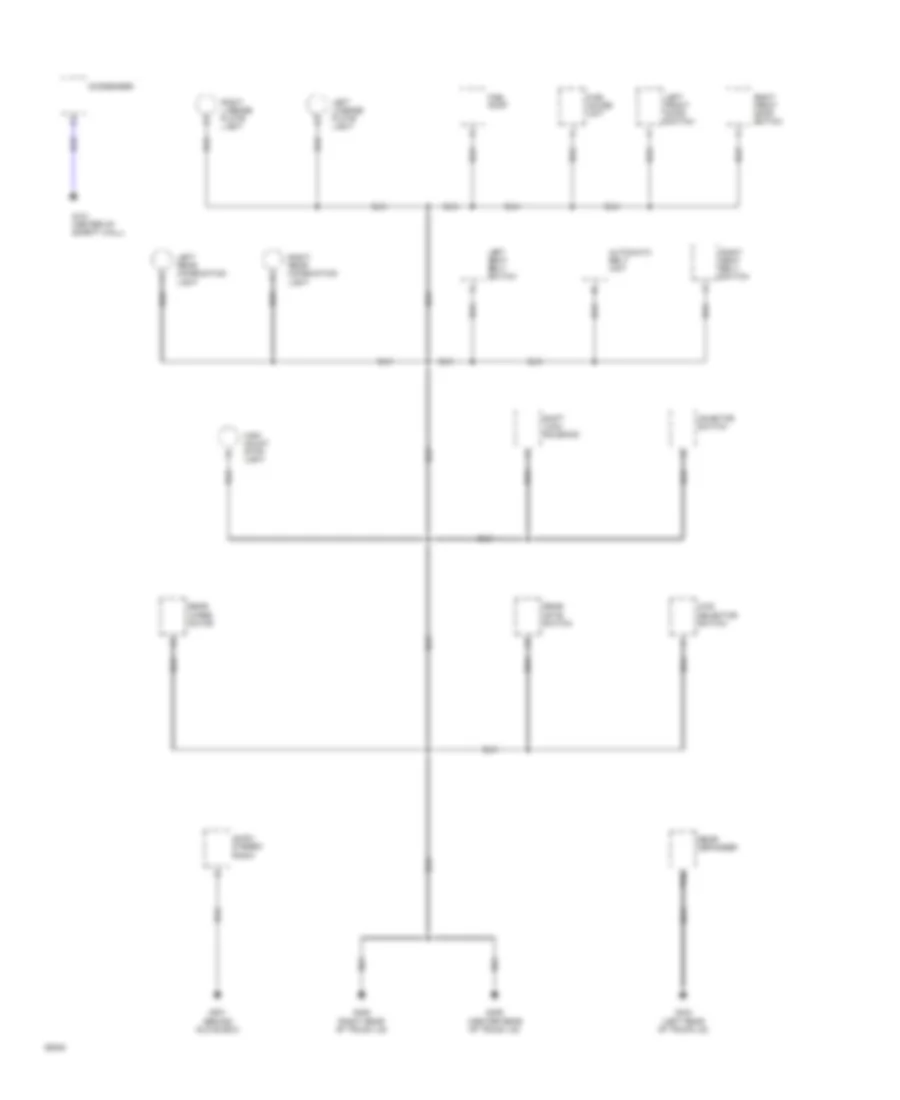 Ground Distribution Wiring Diagram (2 of 2) for Subaru Justy DL 1994