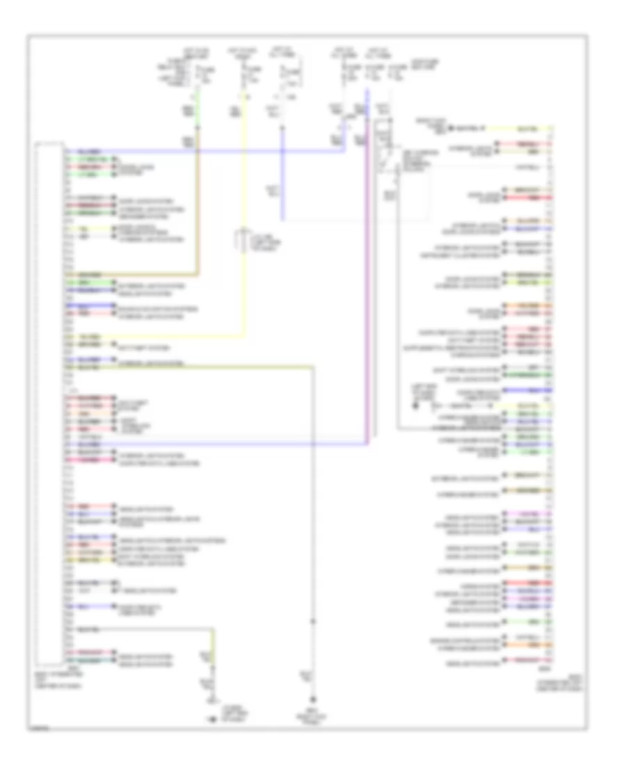 Body Control Modules Wiring Diagram for Subaru Outback R Premium 2012