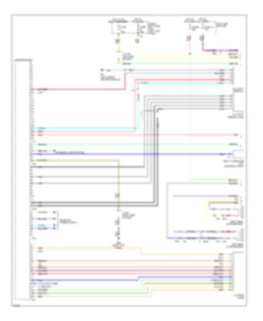 Navigation Wiring Diagram 1 of 2 for Subaru Outback R Premium 2012