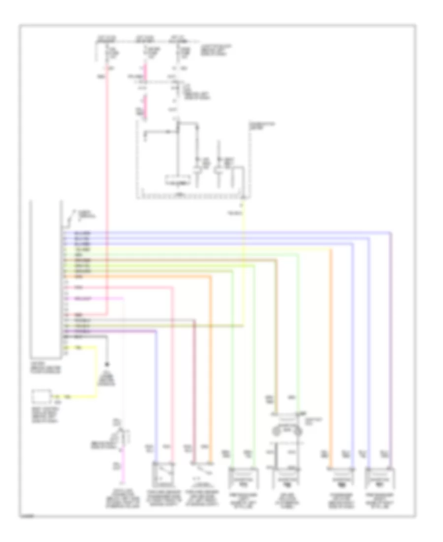 Supplemental Restraints Wiring Diagram, without Advanced Air Bags & without Воздух стороны или Подушки безопасности Занавеса для Suzuki Grand Vitara 2010