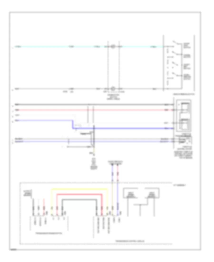 Электросхема системы круизконтроля (2 из 2) для Suzuki Equator 2011