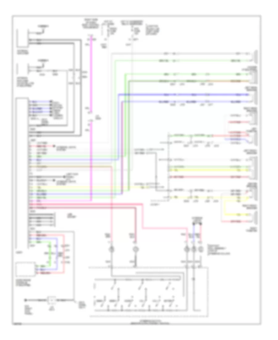 Электросхема магнитолы, без Усилитель для Suzuki Kizashi SE 2011
