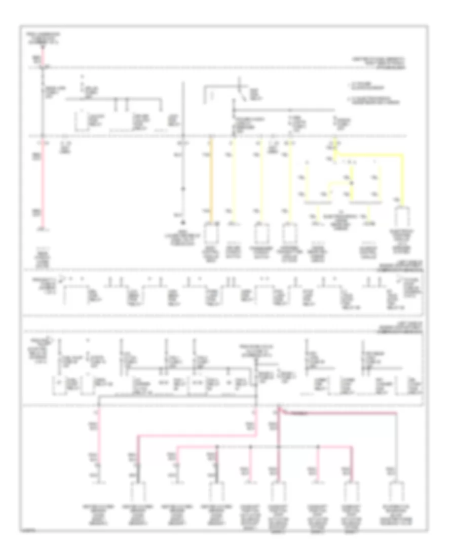 Power Distribution Wiring Diagram (3 of 3) for Suzuki XL7 Luxury 2009