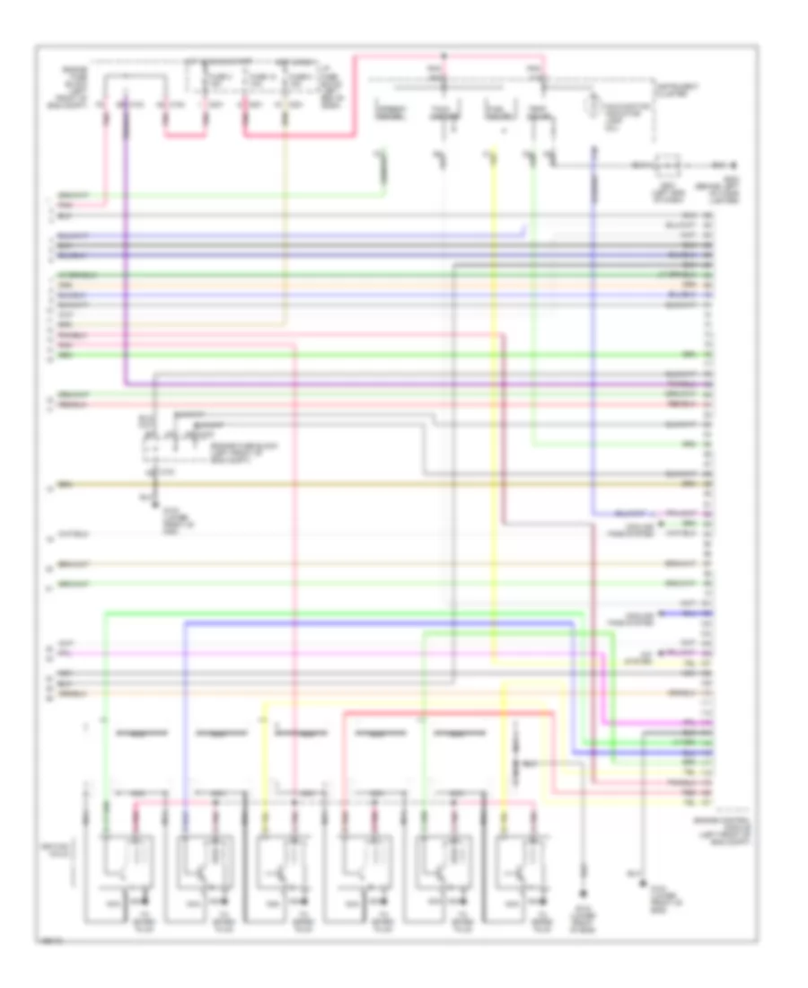 2.5L, Engine Performance Wiring Diagram (4 of 4) for Suzuki Verona EX 2004