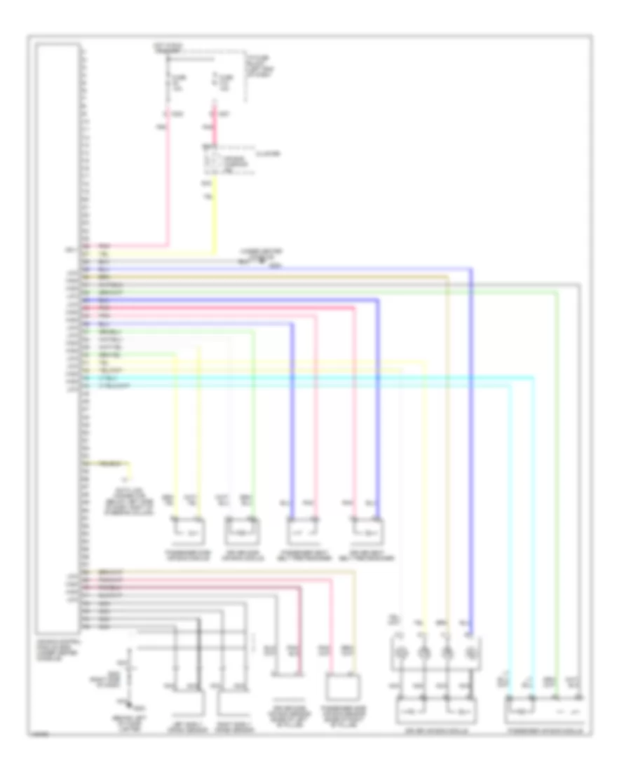 Supplemental Restraints Wiring Diagram for Suzuki Verona EX 2004