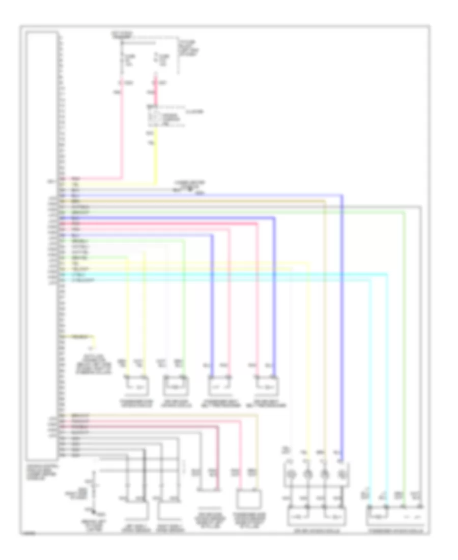 Supplemental Restraints Wiring Diagram for Suzuki Verona LX 2004