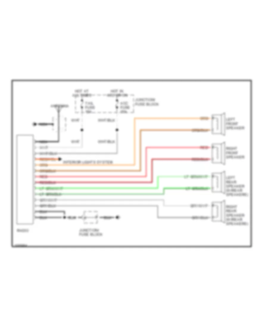 Radio Wiring Diagrams for Suzuki Swift GS 1991