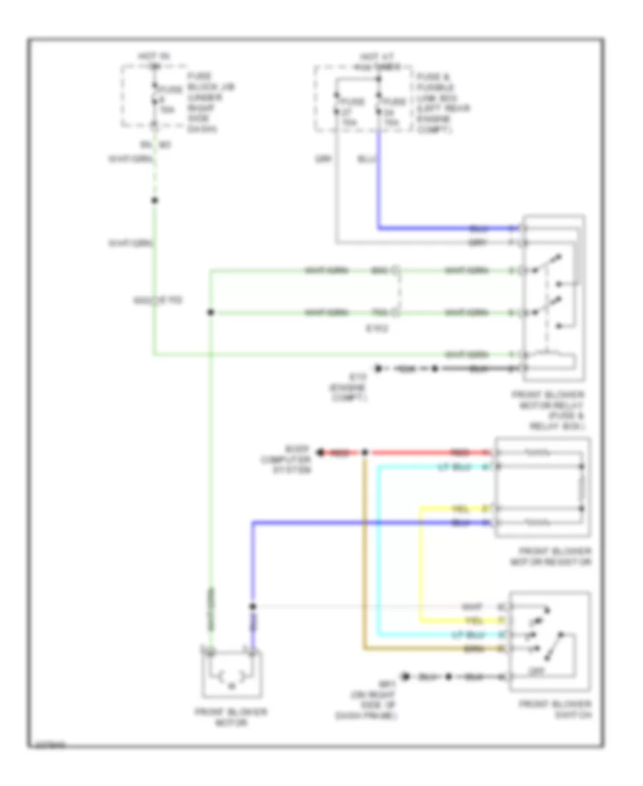Heater Wiring Diagram for Suzuki Equator Premium 2010