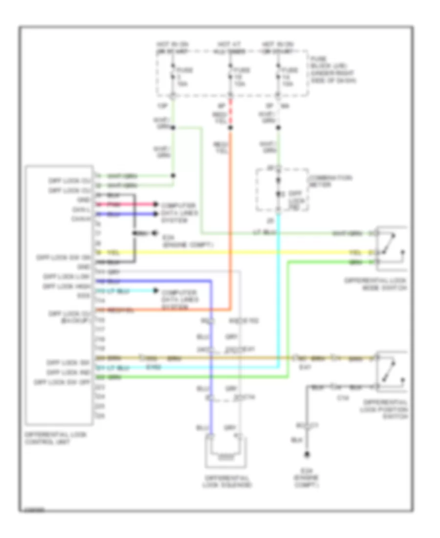 2 5L Differential Lock Wiring Diagram for Suzuki Equator Premium 2010