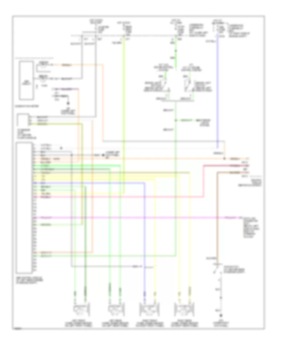 Anti lock Brakes Wiring Diagram for Suzuki Vitara 2004