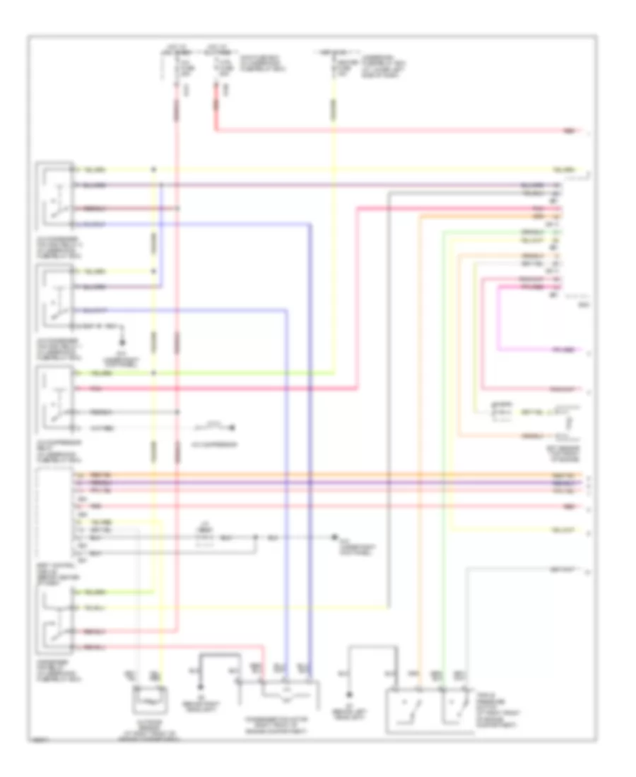Электросхема кондиционера (1 из 2) для Suzuki XL-7 EX 2004
