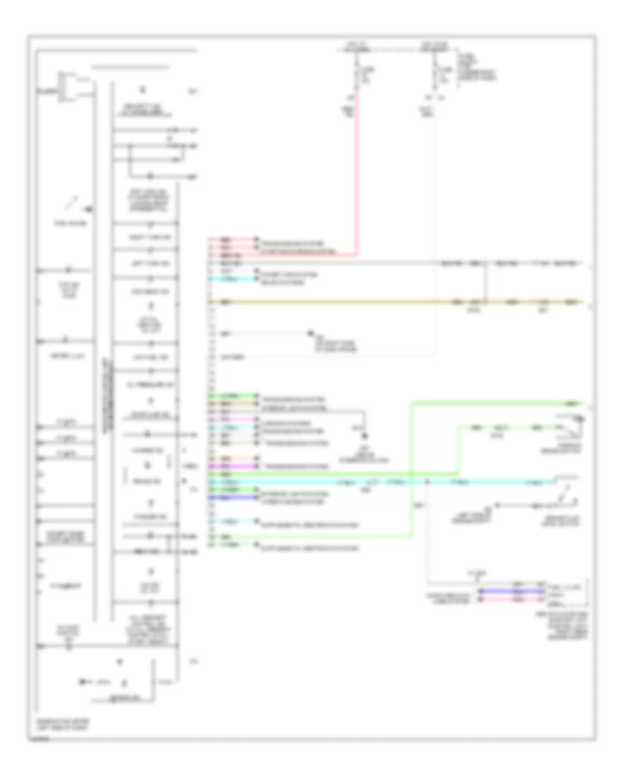 Instrument Cluster Wiring Diagram 1 of 2 for Suzuki Equator Sport 2010