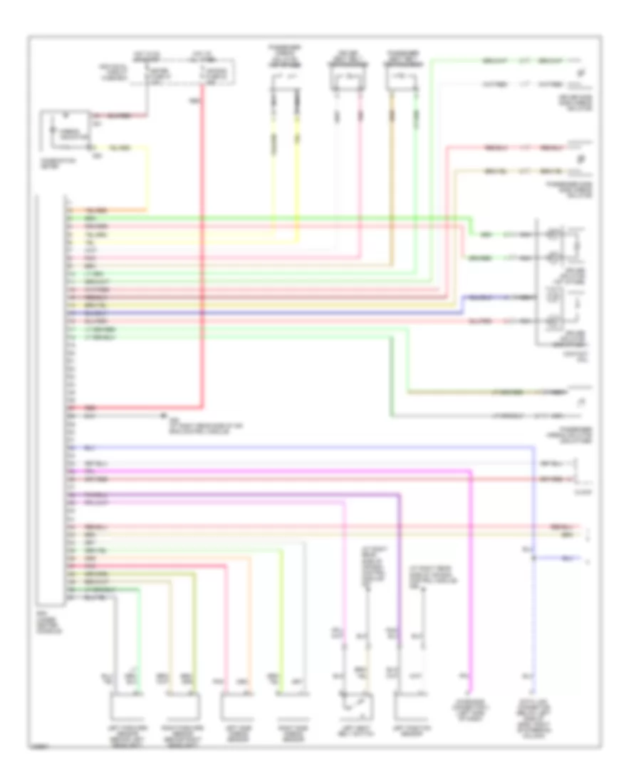 Supplemental Restraints Wiring Diagram 1 of 2 for Suzuki Aerio LX 2005