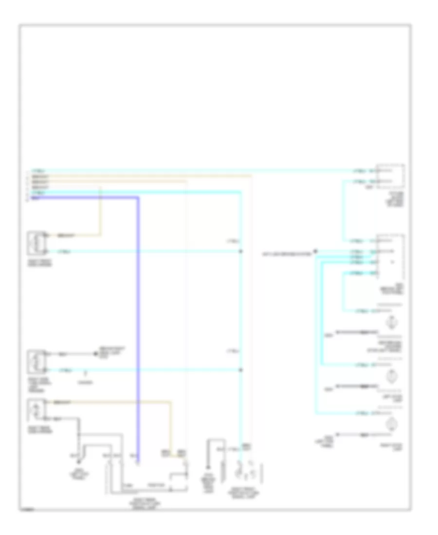 Exterior Lamps Wiring Diagram, Wagon (2 of 2) for Suzuki Forenza EX 2005