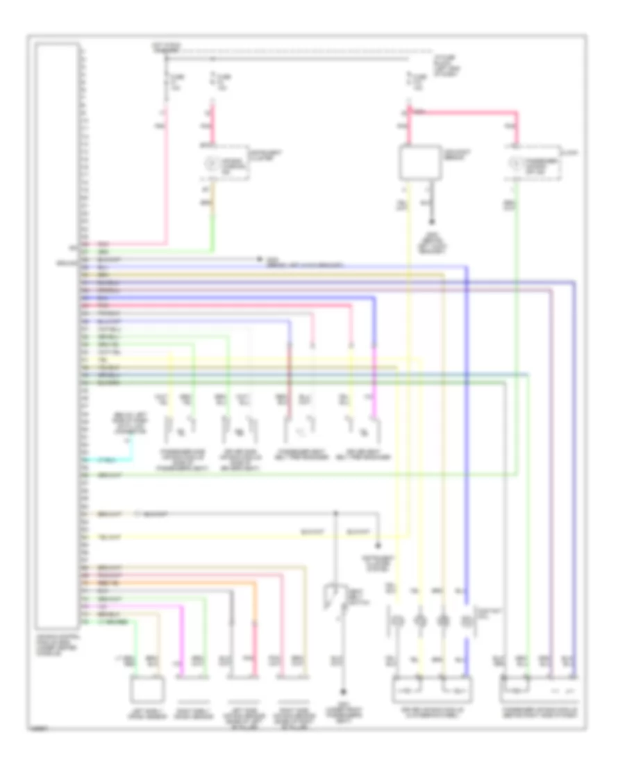 Supplemental Restraints Wiring Diagram for Suzuki Forenza EX 2005